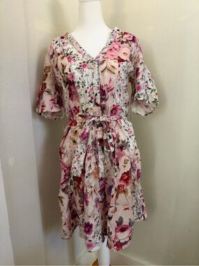 Desigual Short Floral Dress Size Small